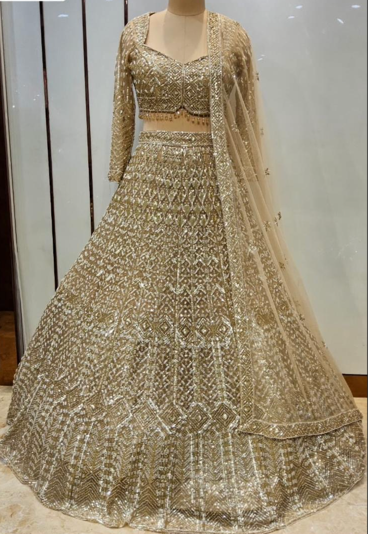 Lehenga Golden Bloom