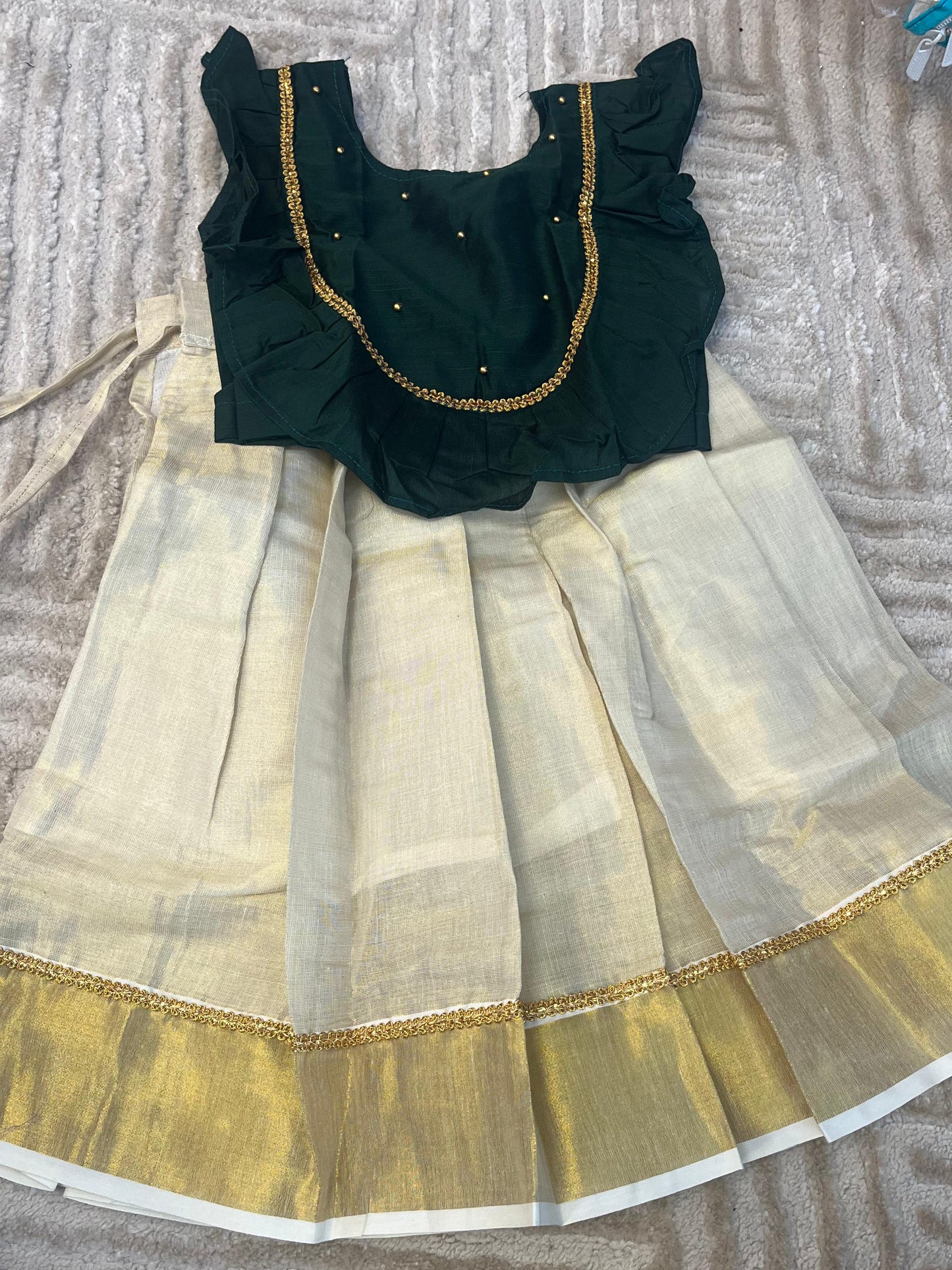 Pattu Pavadai Jade Elegance