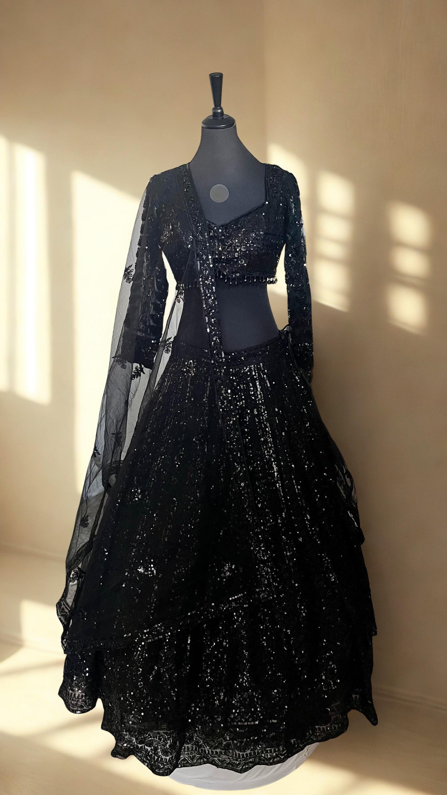 Lehenga Black Midnight