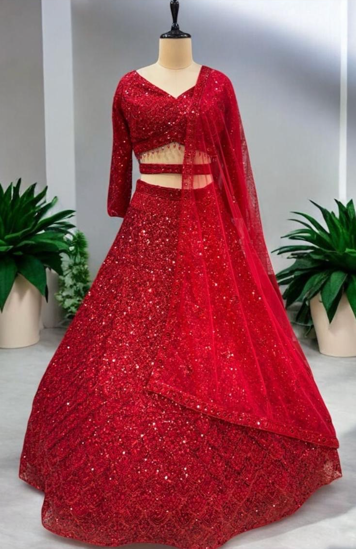 Lehenga Ruby Stone