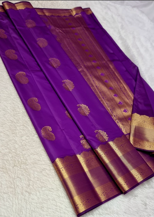 Améthyste Royale– Kanjipuram Pattu Saree