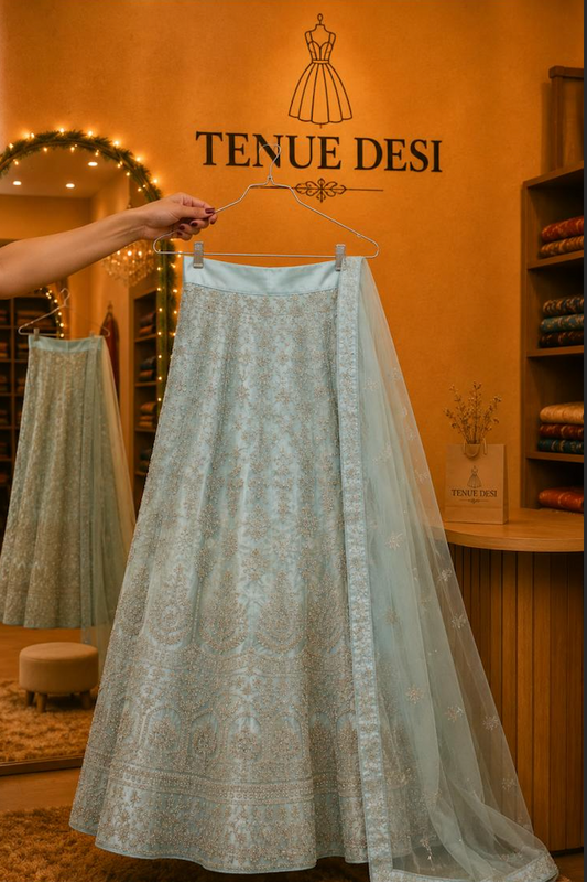 Lehenga Perle Blue