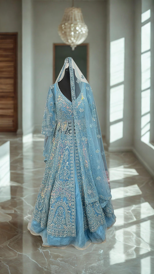 Lehenga Blush Skies
