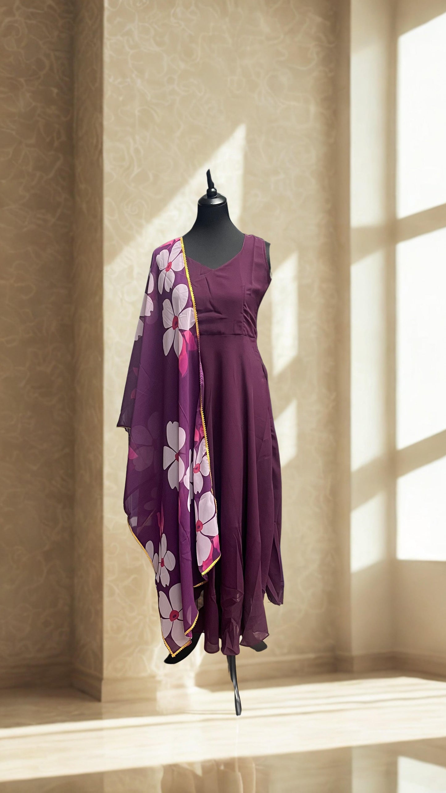 Salwar Émeraude Royale