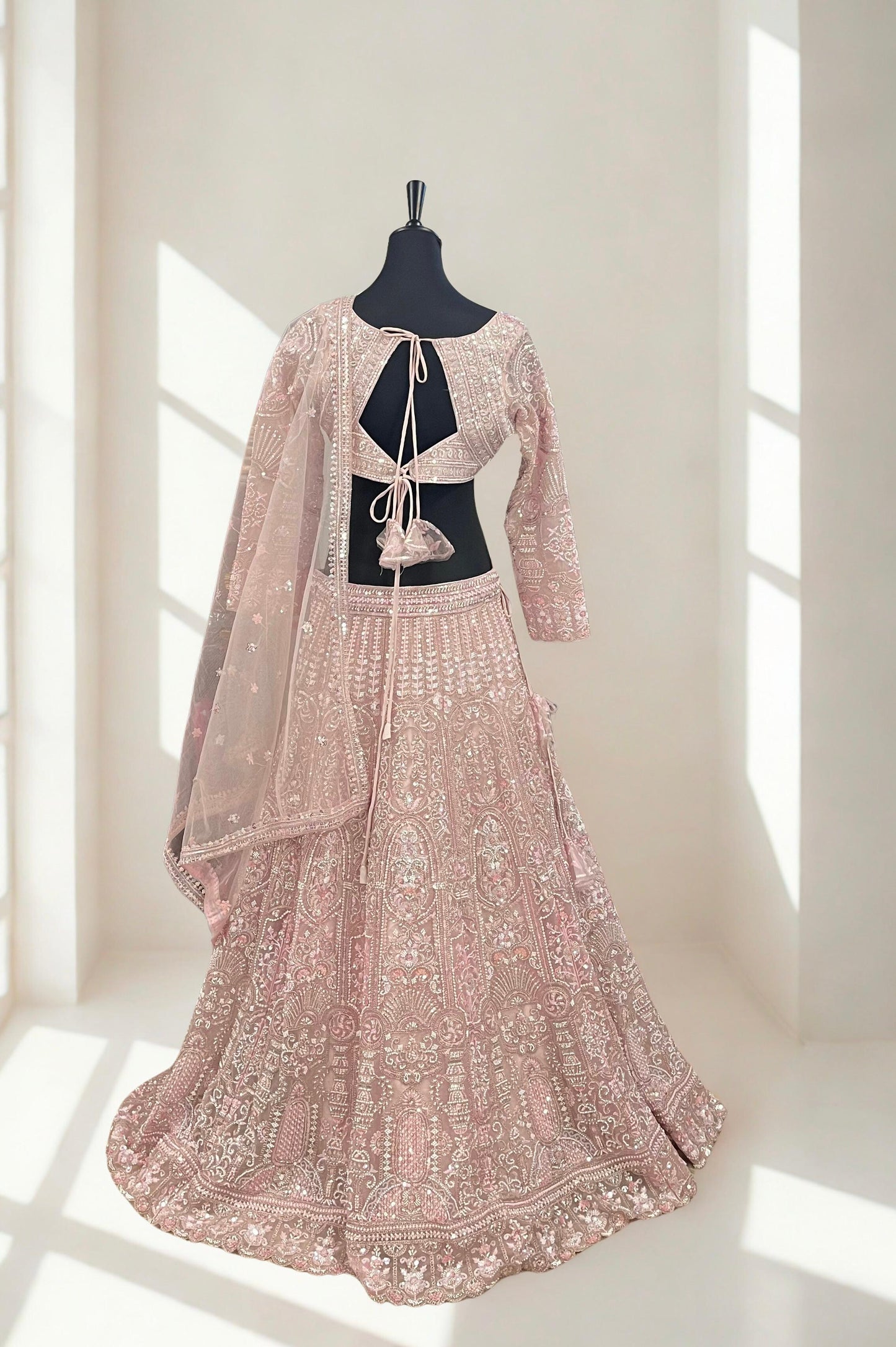 Lehenga Blush impérial