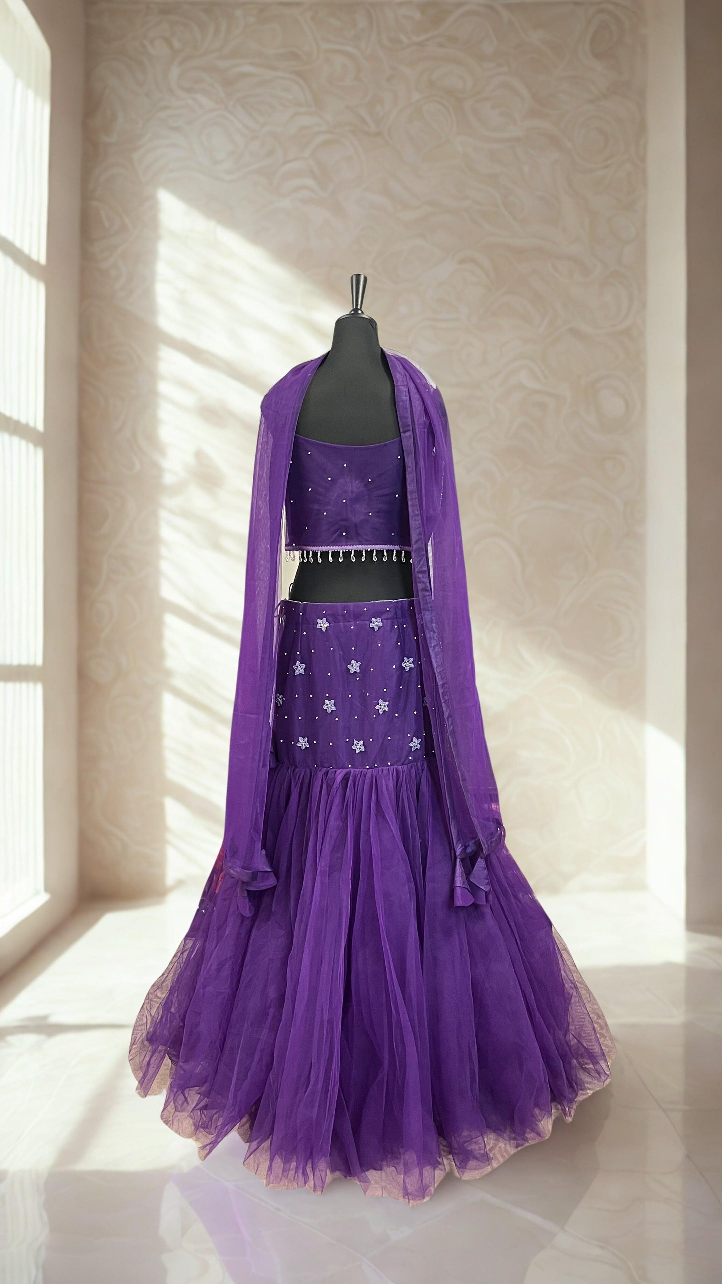 Lehenga Violet Éclat