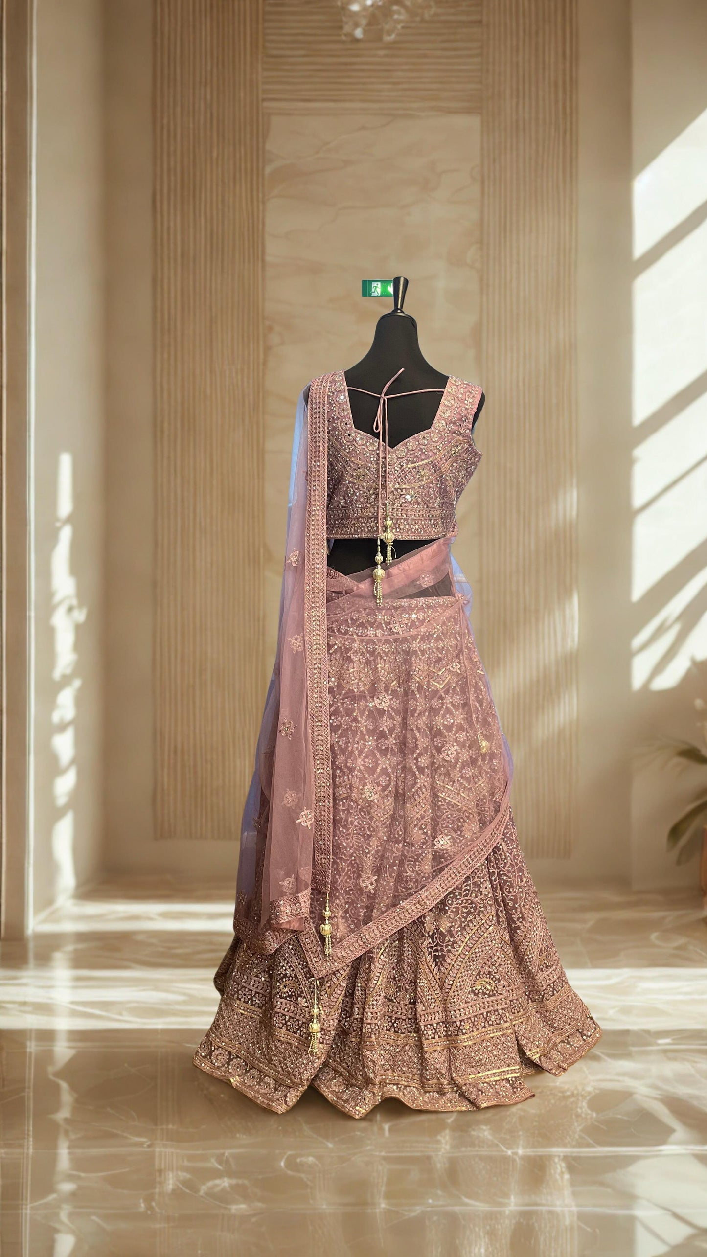 Lehenga Royal Blush Lilas